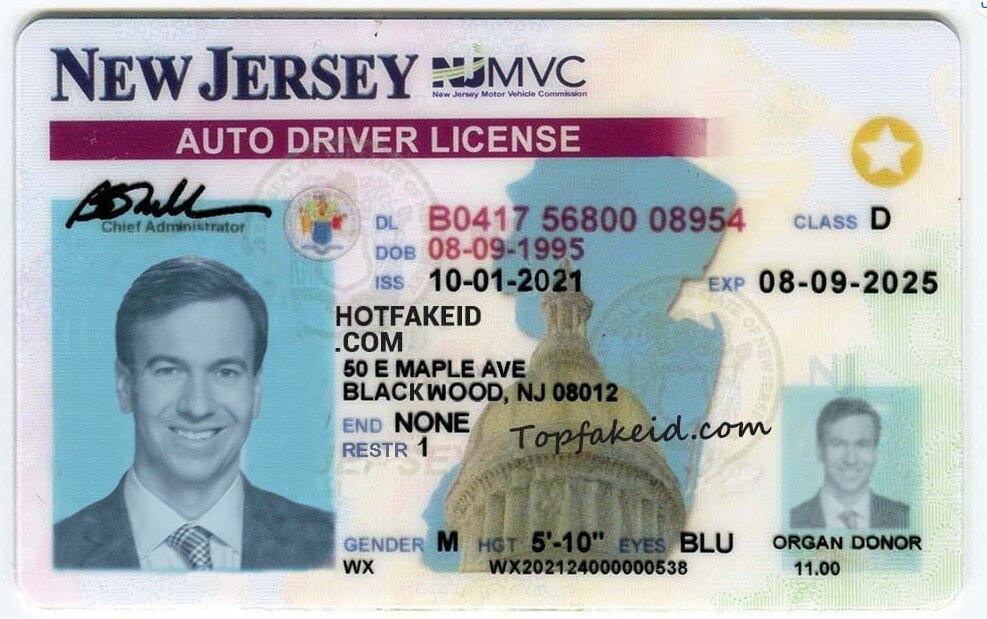 Buy Scannable New Jersey fake ID - Hot Fake IDs Online